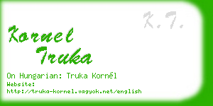kornel truka business card